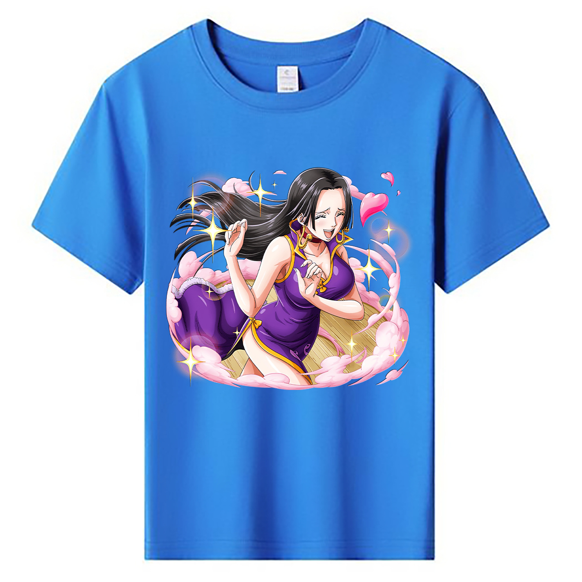 （画像用） ワンピース ボア・ハンコック ONE PIECE Boa·Hancock 綿100％キッズTシャツ（フロントプリント）